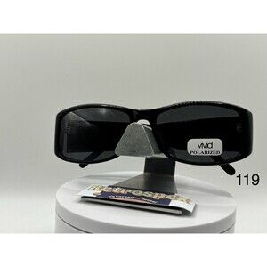 Vintage Designer Y2K Sunglasses Wrap Around OEM Grey Polarized Sun Lenses